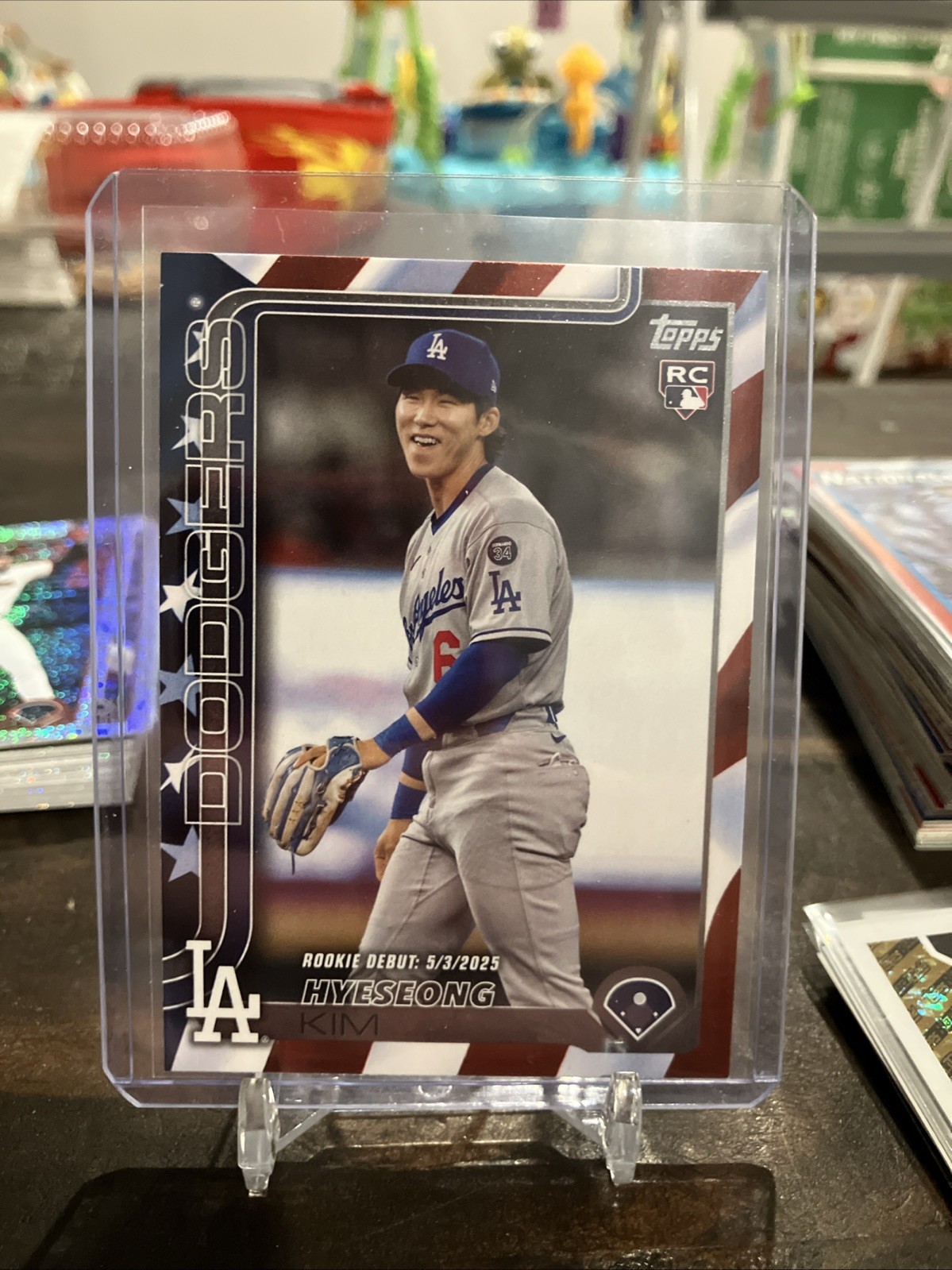2025 Topps Update Hyeseong Kim Rookie Debut Independence Day /76