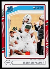 Tejhaun Palmer 2024 Donruss Rated Rookie RC Arizona Cardinals NFL Card No.384
