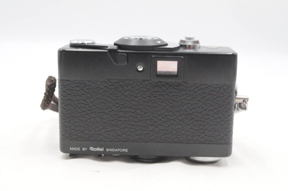 Rollei 35 LED BLACK Triotar 40mm F3.5 (Mint) Works OK From Japan