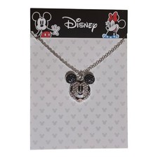 Disney Mickey Mouse Sparkling Pendant Necklace NEW