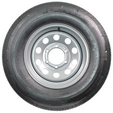 Radial Trailer Tire Rim ST225/75R15 225/75-15 15 LRD 6 Lug Silver Modular Wheel