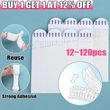 120PCS Damage Free Hanging Strips | Self Adhesive Stick On Wall Picture Frames
