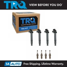 TRQ Ignition Coil & Iridium Spark Plug Kit Set for 00-11 Pontiac Vibe GT 1.8L