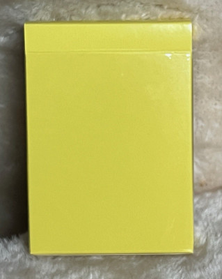 Steel Yellow Playing Cards (V2 Edition) by Bocopo - USPCC - OPENED - NDO  