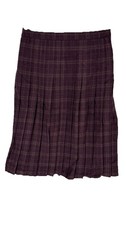 Gonna midi EWM Pure Classics in lana tartan plissettata foderata W32-34 L31