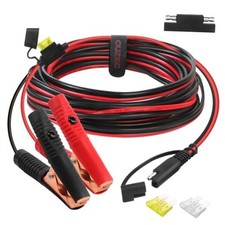 10FT/3.05m 14AWG 20A Battery Alligator Clip to SAE Connector/12V Quick