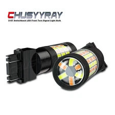 A Pair 3157 3156 LED Reverse Bulb Backup Signal Light 3000K&6000K For Chevrolet