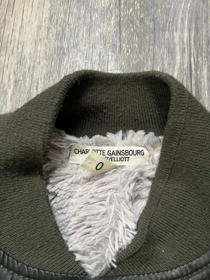 Chaqueta Bomber Current Elliott x Charlotte Gainsbourg Encerada Forrada Sherpa Talla 0 Foto 2 de 4