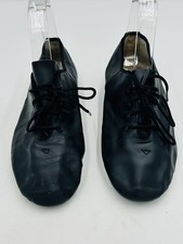 Capezio 7W Adult Black Leather Lace Up Dance Jazz Shoes Style: EJ1