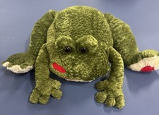 Large 14" Frog Plush with Red Kiss