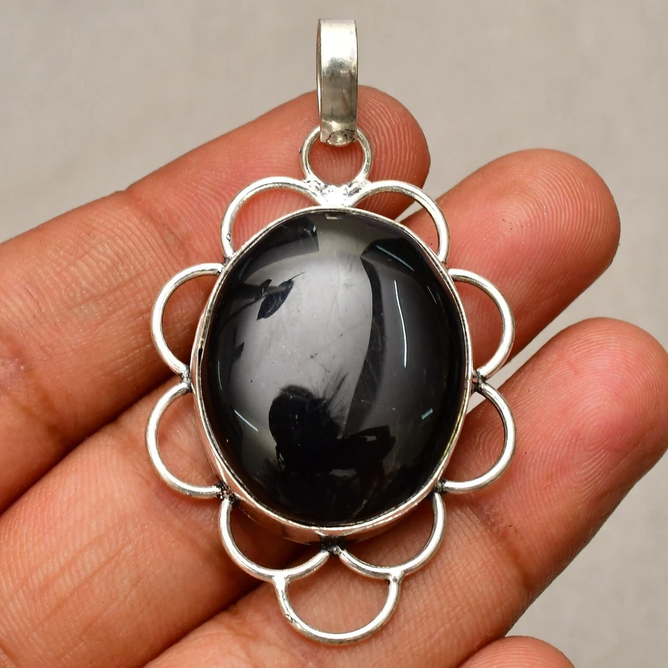 Ciondolo gioiello in argento sterling 925 fatto a mano con pietra preziosa... - Immagine 3 di 4