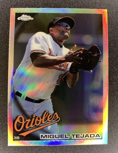 2010 Topps Chrome REFRACTOR #52 Miguel Tejada Baltimore Orioles Baseball