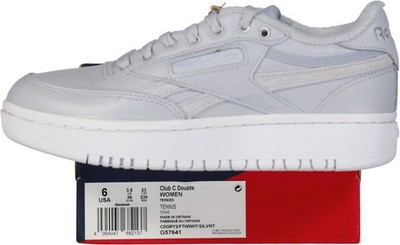 NEU! Reebok Damen Sneaker Club C Double, grau-silber, Gr. EUR 36
