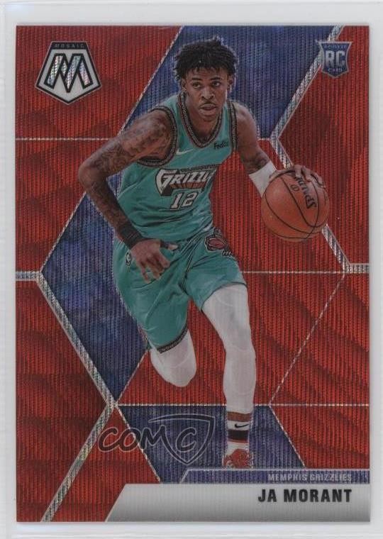 2019-20 Panini Mosaic Rookies Tmall Red Wave Prizm Ja Morant #219 oi5