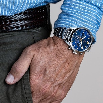 Festina Edelstahl Herren Uhr F20343/2 Armbanduhr silber Chronograph UF20343/2