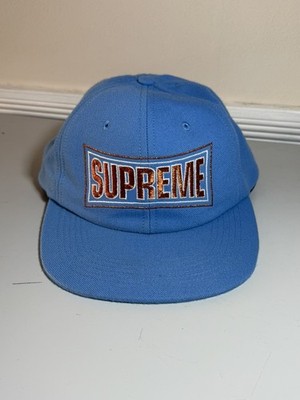 Supreme Metallic Arc 6 Panel Hat Blue SS18 Adjutable Cap