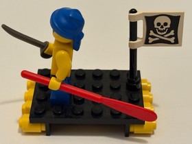 LEGO Pirates: 1713 Shipwrecked Pirate, 100% Complete w/Instructions