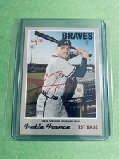 2019 Topps Heritage - Freddie Freeman Real One Autograph Auto Red Ink /70 ROA-FF