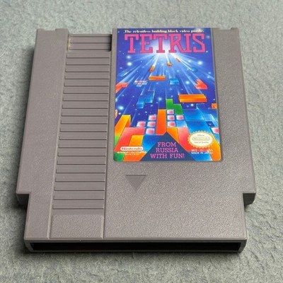 Tetris Nintendo NES Video Game Cartridge NES-EI-USA Authentic Retro Puzzle