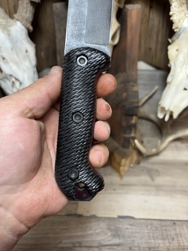 KA-BAR Becker BK2, BK9, Etc. Canvas Micarta Handles - Picture 2 of 14