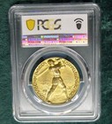 1914 Germany PCGS SP64 Gold GILT, General Hindenburg Silver Medal Zetzmann-4025 — photo 2