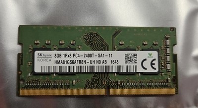 SK Hynix 8GB 1Rx8 PC4-2400T-SA1-11 Laptop Memory P/N: HMA81GS6AFR8N-UH Tested