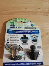 TubShroom Ultra Platinum Bundle Bathtub Strainer / Hair Catcher / Stopper NEW