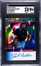 Drake Baldwin 1/1 Auto RC SGC 10/9 Mint 2024 Leaf Vivid # BA-DB1 Teal Lava