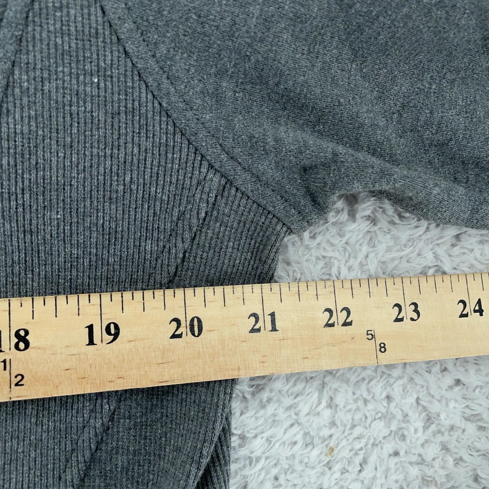 ZYIA Active Sudadera con Capucha Mujer Grande Gris 1/4 Cremallera Pullover Canguro Bolsillo Atlético Foto 4 de 4