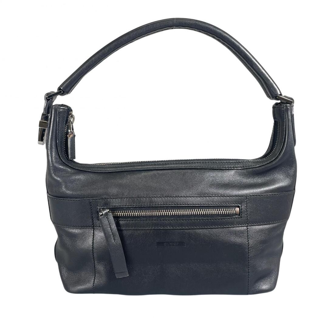 PRADA 001 4302 Handbag Leather Black Ladies Used
