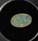 1.9ct BRIGHT Faceted Ethiopian Rose Cut Polished Opal Gem w/ Rare Moss Pattern — photo 6