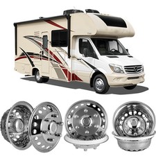 4 Mercedes Sprinter Hubcaps Wheel Simulators 2007-2025 Dually 16 18 Hole 6 Lug