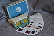 Vintage stereo diascope STEREOSCOPE-3  20 stereo slides ussr