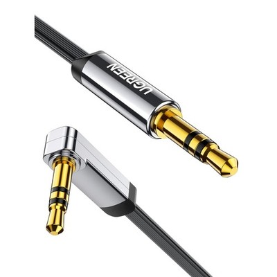 Aux Kabel 3.5 mm Klinkenkabel 90 Grad flach Smartphone TV Soundbar Lautsprecher