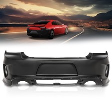 Rear Bumper Cover Fascia Fit For 2015-2023 2022 Dodge Charger w/ Side Vents