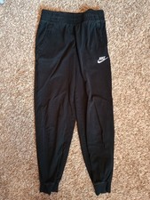 Nike Black Logo Sweatpants Athletic Joggers - Cotton - Youth Size Medium