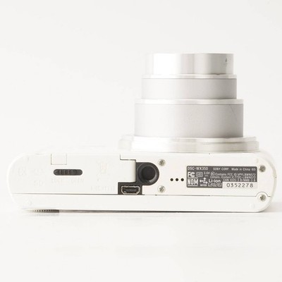 Sony Cyber Shot DSC-WX350 White Digital Camera 18.2MP 20x Zoom