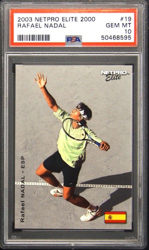 2003 NETPRO ELITE 2000 #19 RAFAEL NADAL PSA 10