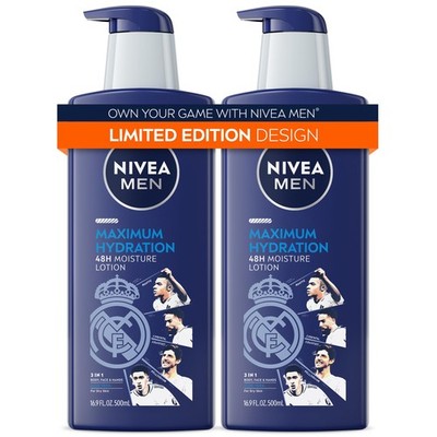 NIVEA MEN Real Madrid Limited Edition Design Maximum 16.9 Fl Oz (Pack of 2)