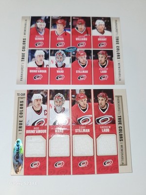 2005-06 Upper Deck Parkhurst True Colors 8 Jersey Relic Card Carolina Hurricanes