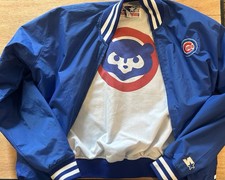 Vintage 1980  s Chicago Cubs STARTER Jacket Youth Large RN 67879 Zipper