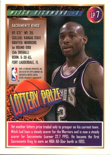 Tarjeta de baloncesto de la NBA Topps Finest Lottery Prize 1994-95 - Tú eliges - Imagen 11 de 31