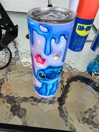 Stitch Coffee Cup Mug Tumbler 20oz with lid and straw - Picture 4 of 14