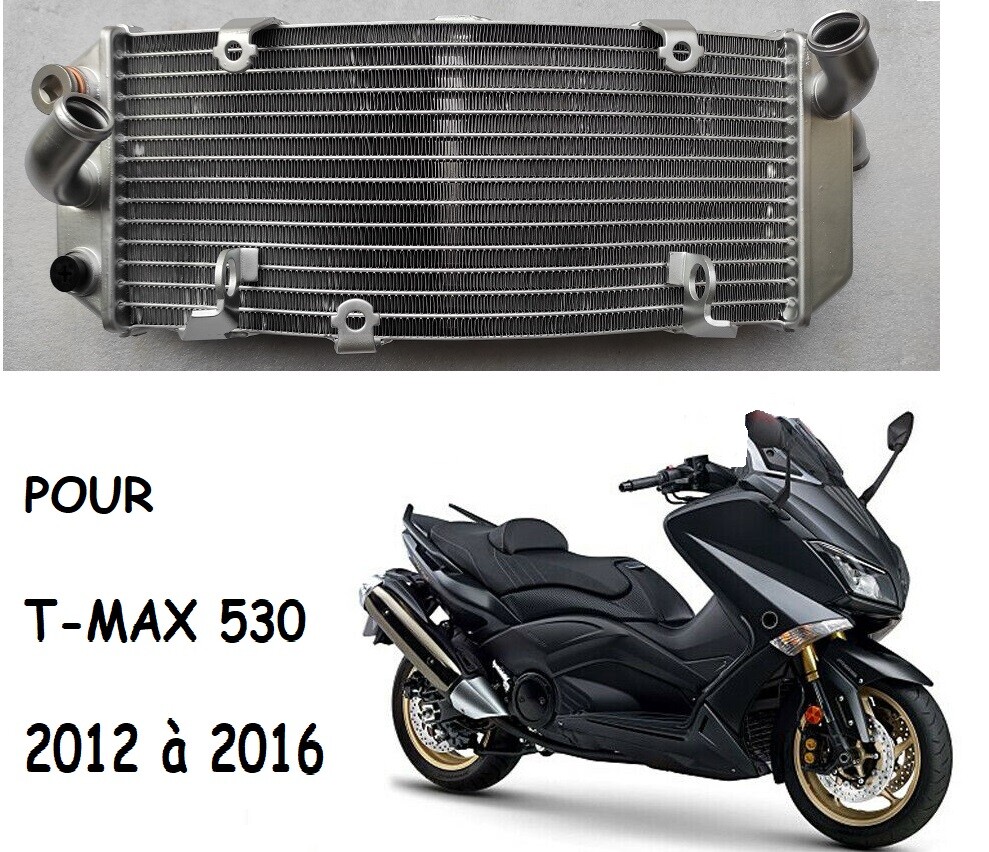 Radiateur TMAX 530 idéal pour les trajets urbains intensifs et périurbains