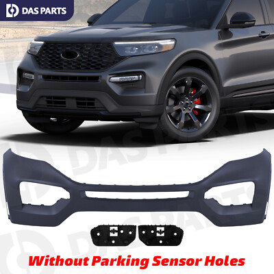 Front Primed Bumper Cover Fascia w/Bracket For 2020-2023 Ford Explorer FO1014140