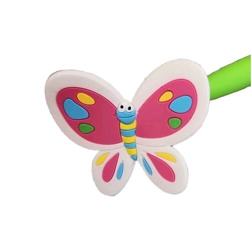 Butterfly Pink Pen Office Depot Ballpoint Black Writing - Picture 2 of 5