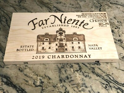 2019 / 2018 FAR NIENTE CHARDONNAY NAPA VALLEY WOOD WINE PANEL END  BW 21496