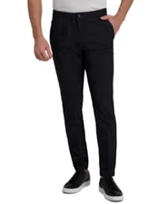 Kenneth Cole L73419 Grey Slim-Fit Stretch Houndstooth Dress Pants Size 36x34