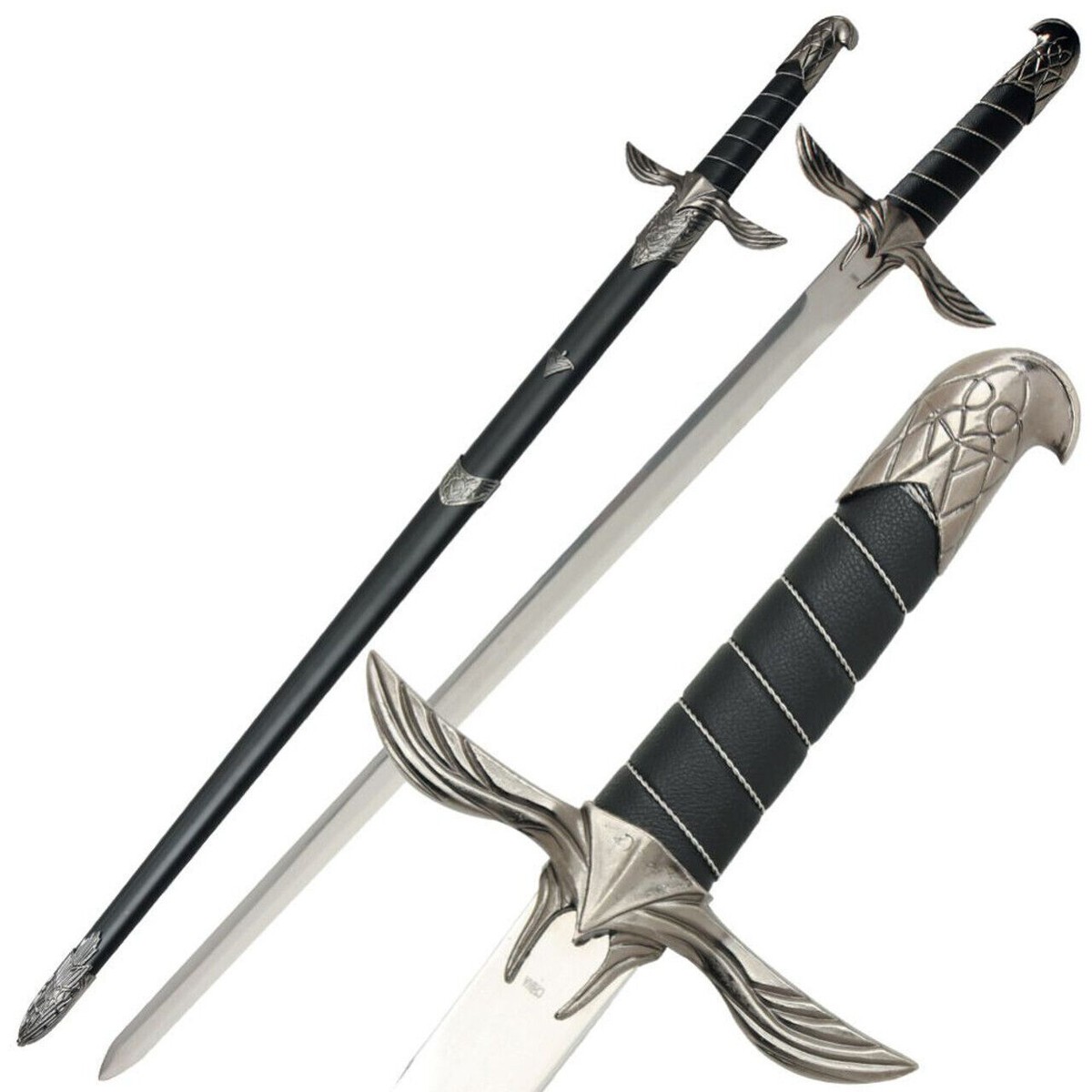 MEDIEVAL ASSASSINS CREED DARK EAGLE SWORD STAINLESS STEEL BLADE