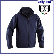 Giacca softshell da uomo, giubbino con cappuccio, antivento, impermeabile Wave
